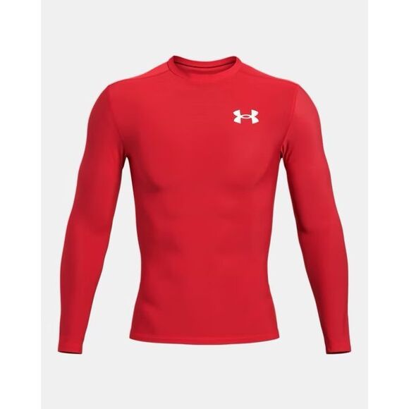 Under Armour Red HeatGear NWT Mens OG Compression Men's Long Sleeve - Picture 1 of 2